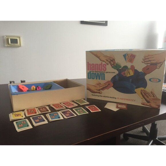1964 Ideal Hands Down Slam-O-Matic Board Game Vintage Complete Game - Picture 1 of 10